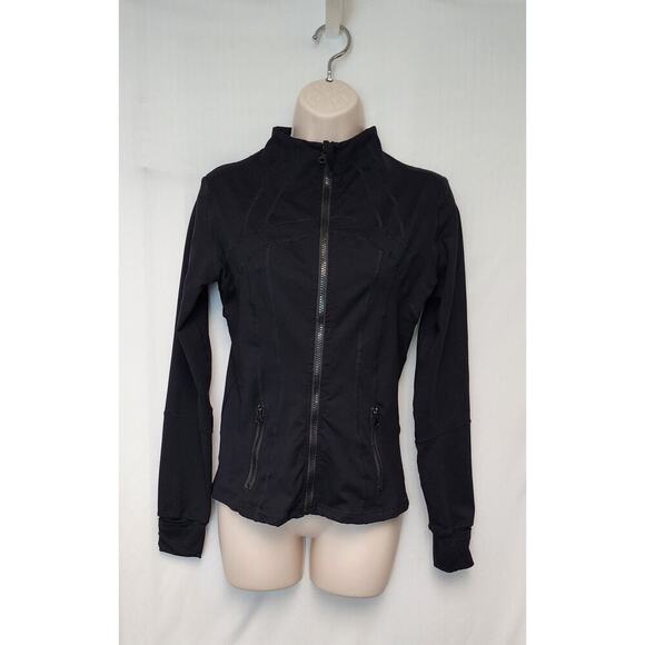 Studio Lite Ribbed Detail Long Sleeve Black Jacket Size XS - Picture 3 of 8